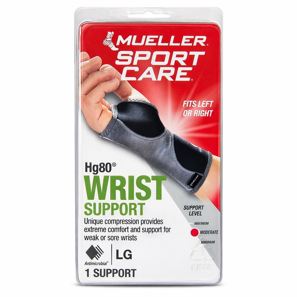 Mueller Sports Medicine‎ Reversible Wrist Support Brace, Large, Black